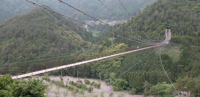 谷瀬のつり橋