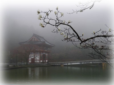 霧の山門